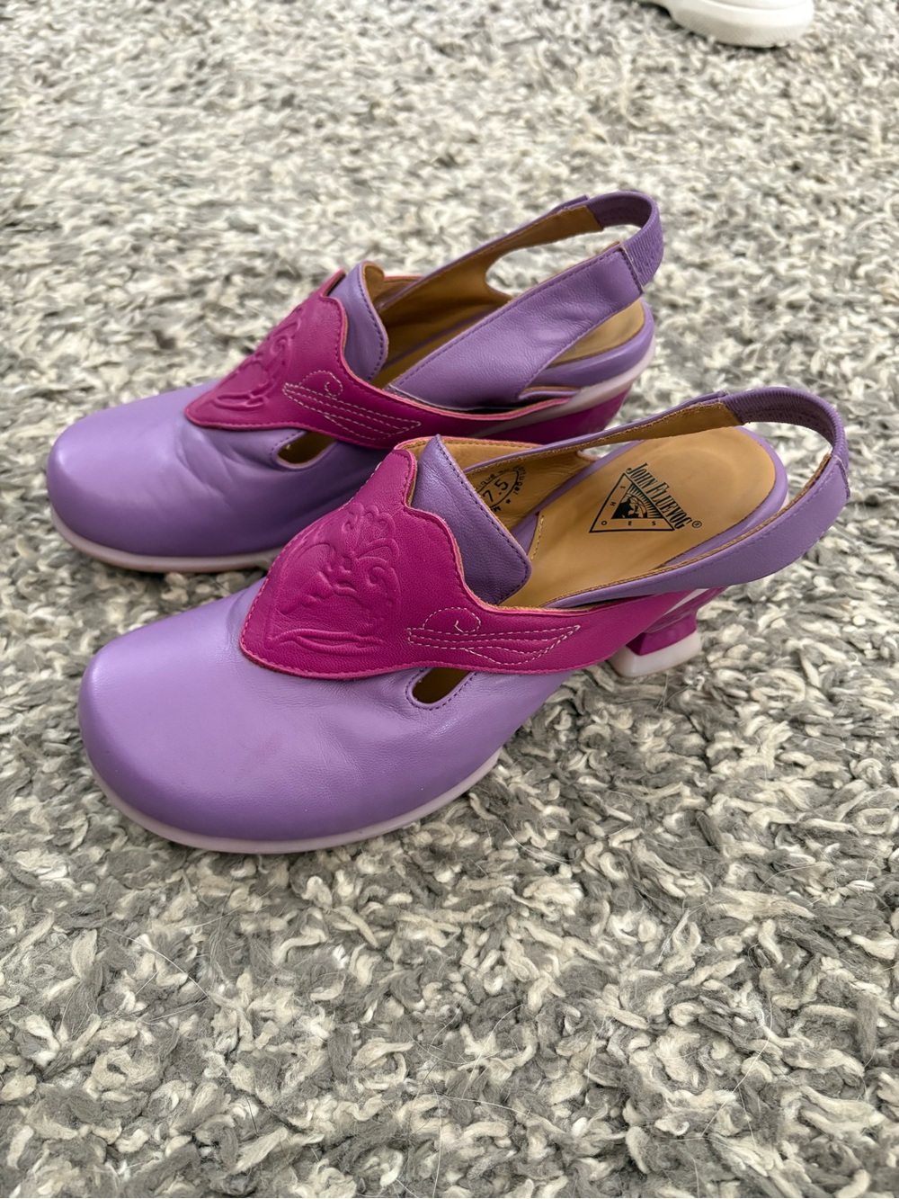 Purple & Pink Women's Slingback Heels